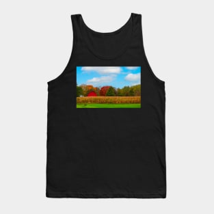 autumn landscape in the countryside Tank Top